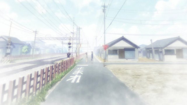Countryside railroad crossing